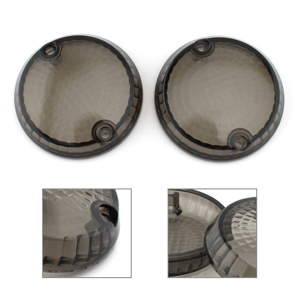 Turn Signal Lens Cover for Kawasaki Vulcan 1500 Classic Mean Streak Smoke Pair
