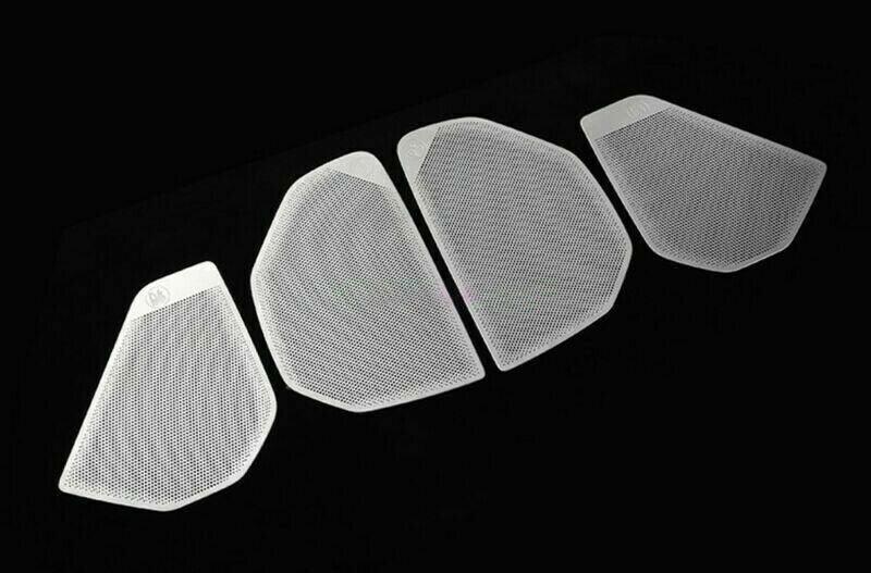 Matte Silver Inner Car Door Audio Speaker Cover Trim For 21-2023 Explorer n