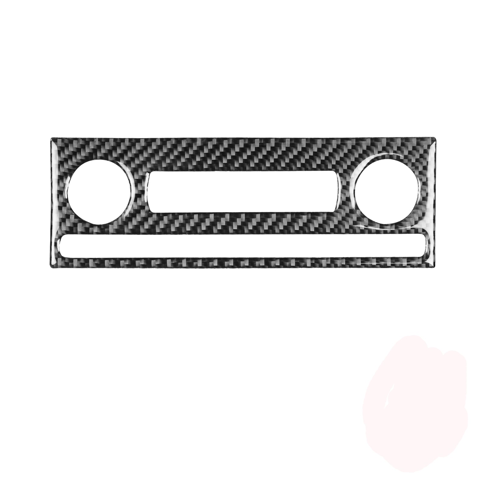 Red Carbon Fiber Center Control Panel Cover Trim For 4Runner 2010-2020 v