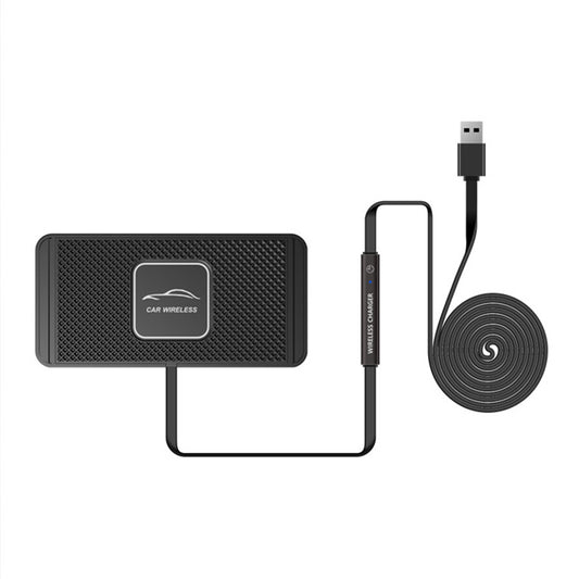 Wireless Car Charger Phone Holder Mount Pad Anti Slip For Apple iPhone Samsung