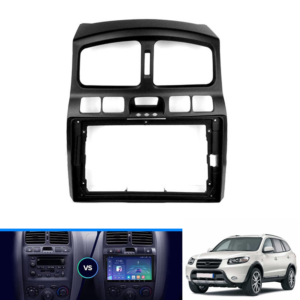 Fascia car stereo radio panel trim 9-inch frame for Hyundai Santa Fe 2001 - 2006 - n