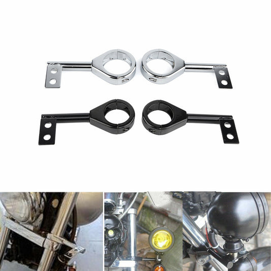 Motorcycle Turn Signal Fog Light Bar 39/41mm/49mm Fork Tube Mount Bracket Clamp Q