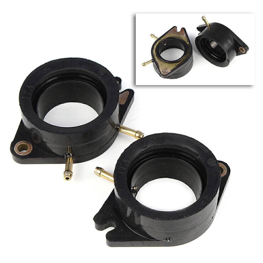 2x Carb Carburetor Intake Boot Holder for 1988-1999 for Yamaha Virago 1100 Black Q