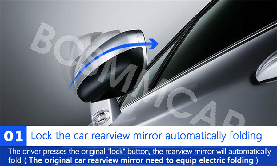 Car Auto Intelligent Side Mirror Rear View Mirror Fold Unfolod Closer System