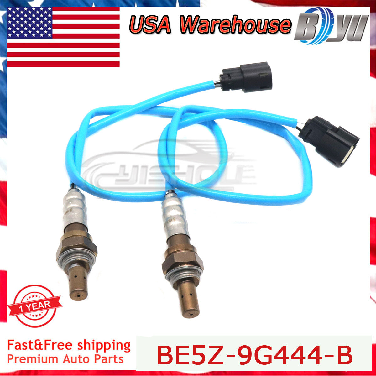 2PCS Downstream Oxygen O2 Sensor For 2011-2012 for Ford Escape Fusion BE5Z-9G444-B