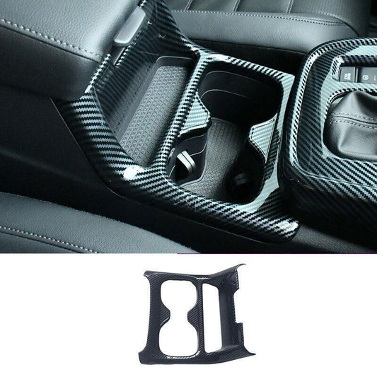 for Honda CR-V CRV 2023-2024 Carbon Fiber Center Console Water Cup Holder Frame