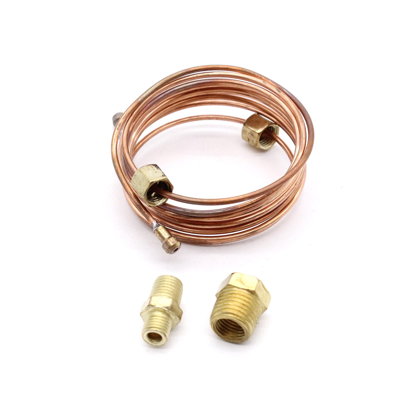 Mechanical Oil Pressure Gauge 72 Inch Copper Line Tubing Install Kit w/Fitting