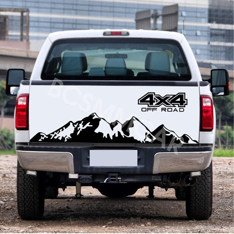 Mountain Vinyl Graphics 4X4 Off Road Car Body Side Trunk Tailgate Decals Sticker