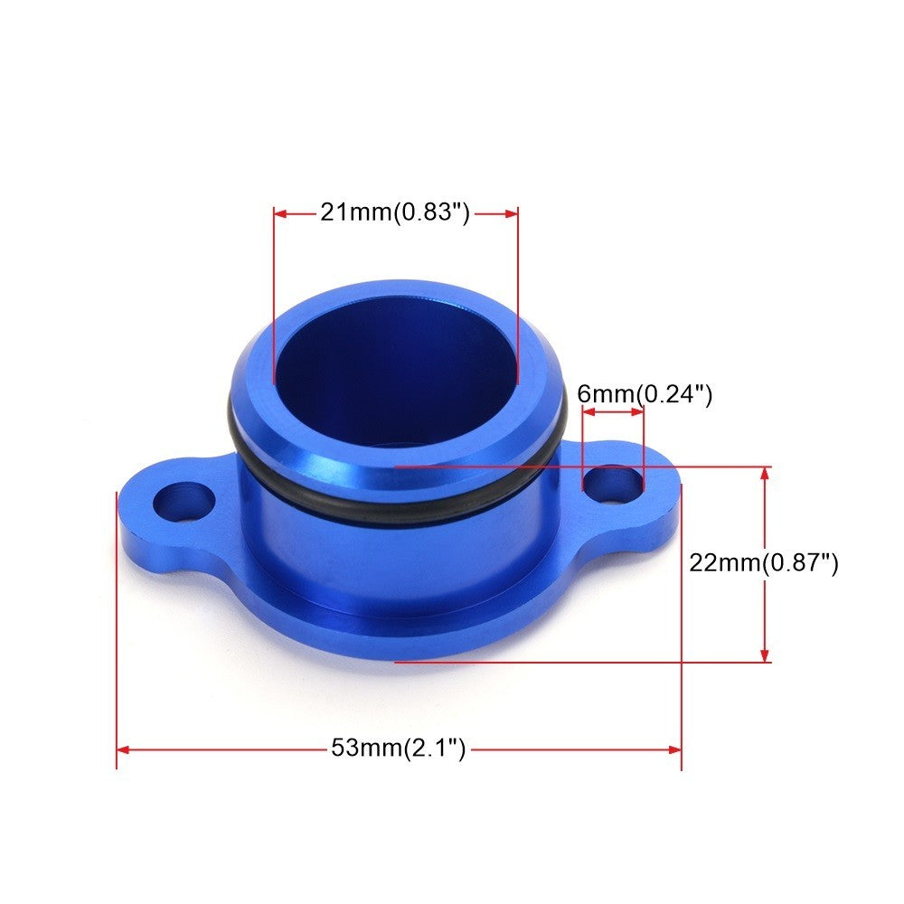 for Yamaha PW50 PW80 Oil Injection Pump Delete Block Off Plug Blue 6061 Billet Q