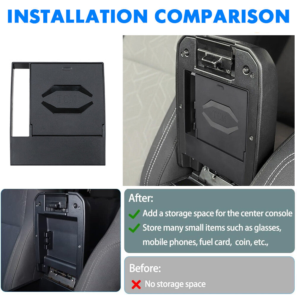 Hidden storage box accessory for the cab armrest of 2016-2023 Tacoma 3rd generation - n