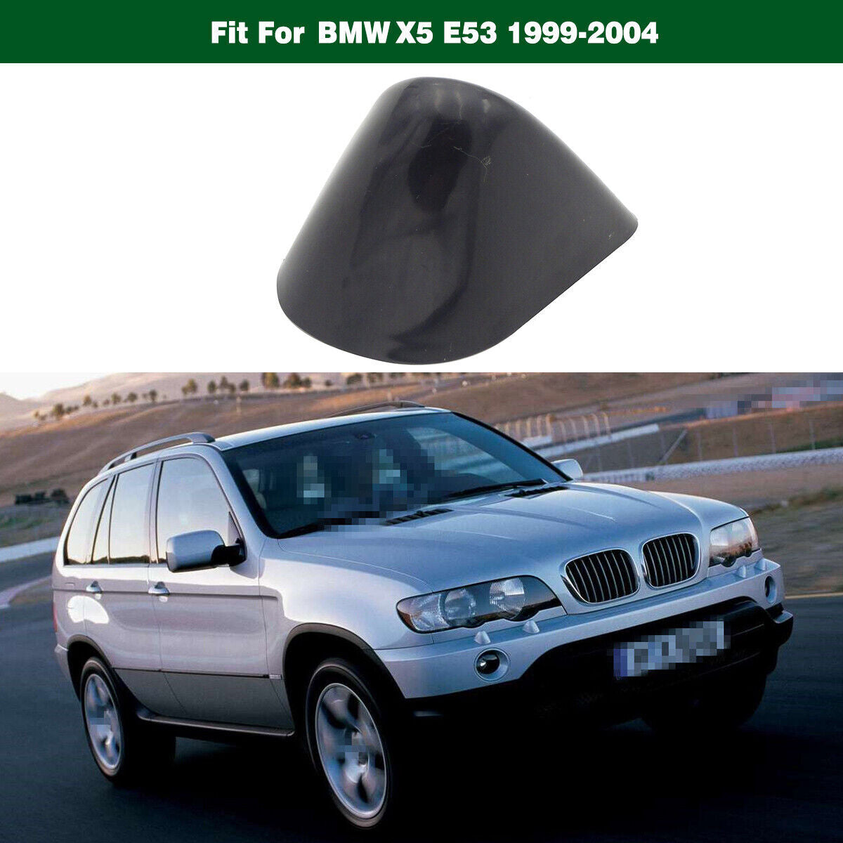 Left Front Bumper Headlight Headlamp Washer Cover Cap for BMW E53 X5 1999-2004 Q
