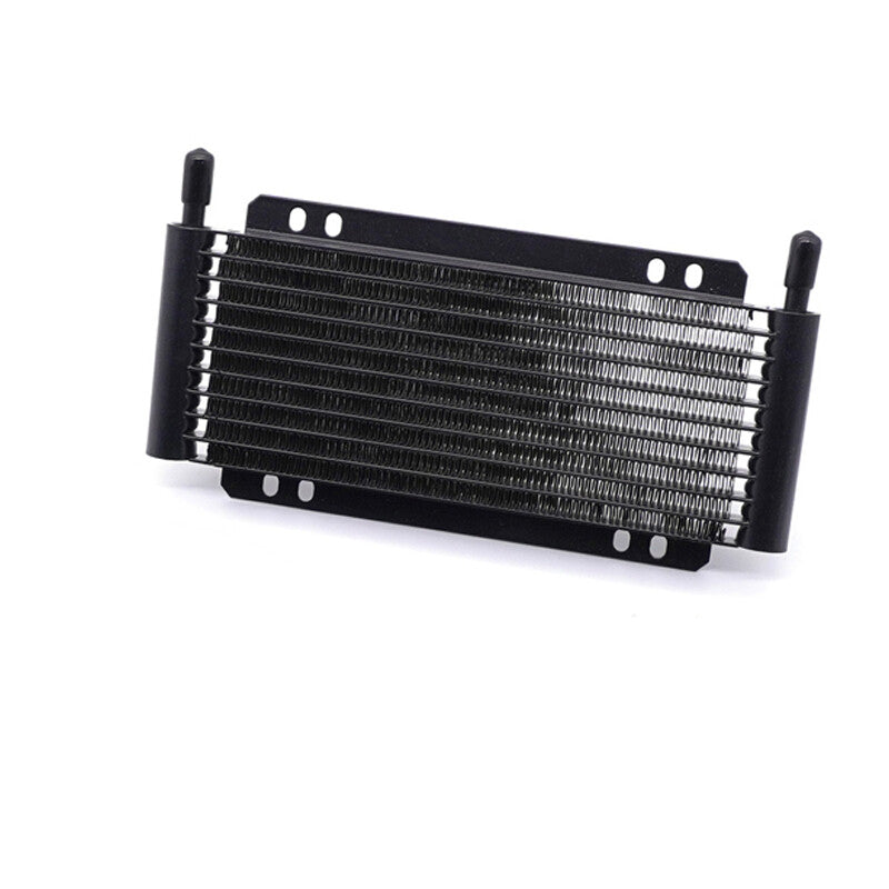 AN10 10-row aluminum oil cooler for fast cooling automatic transmissions, 0.55 liter capacity. n