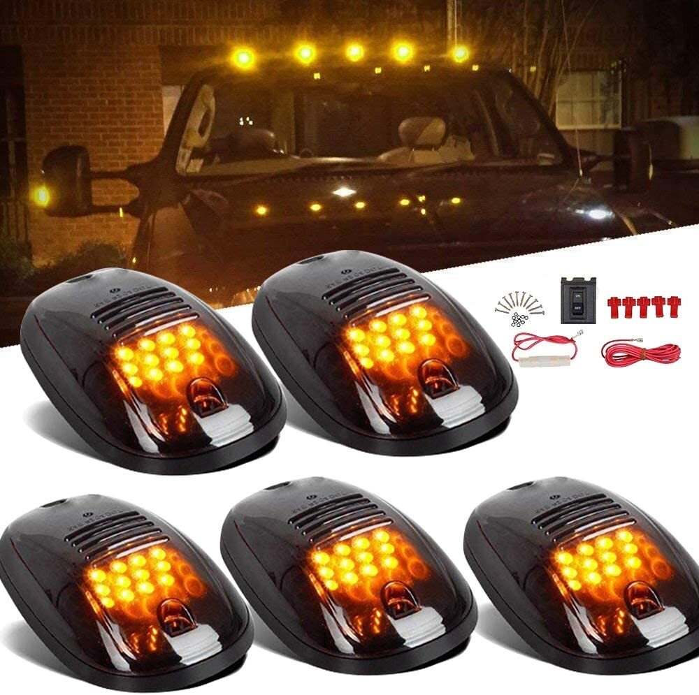 5-cab marker roof light, smoked amber LED, suitable for 2003-2016 for Dodge for Ram 1500 2500- n