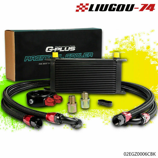 19-line AN10 Universal Performance Aluminum Alloy Engine Oil Cooler Filter Adapter Kit Q