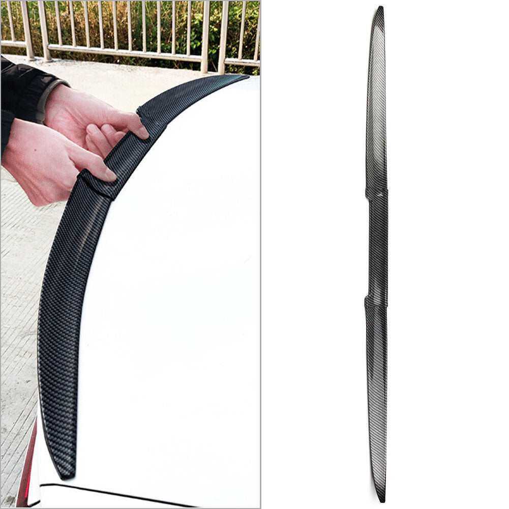 For Truck SUV Carbon Fiber Universal Rear Wing Lip Spoiler Tail Trunk Roof Trim