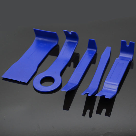 5 Pcs Blue Nylon Car Panel Trim Audio Stereo GPS Molding Pry Open Removal Tools