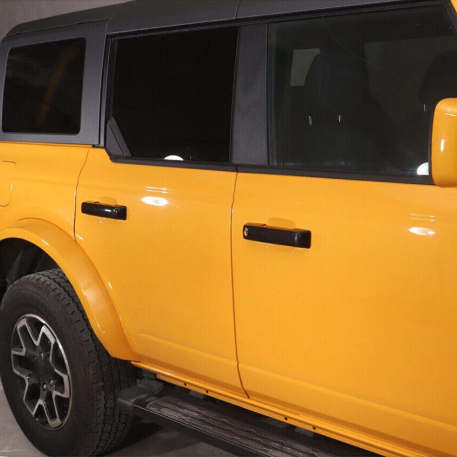 For 2021-2024  for ford  Bronco Gloss Black Side Door Handle & Rear Handle Cover Trim