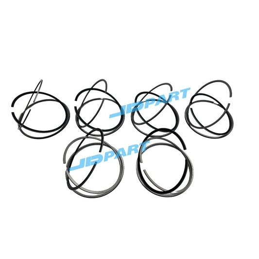 Premium 6-piece QSB6.7 Piston Ring Set, 107mm, for Engines -