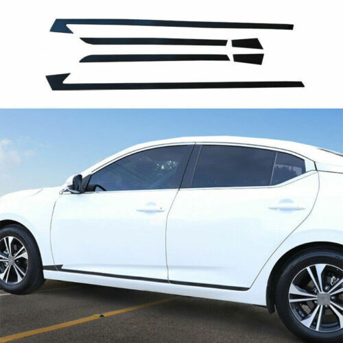 Black Titanium Outer Side Door Body Molding Cover Trim for Nissan Sentra 2020-23