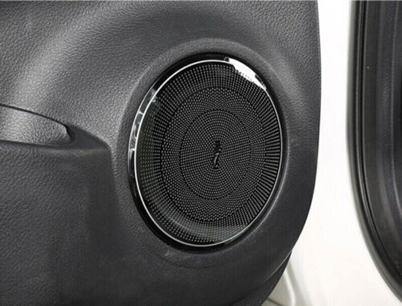 for Nissan Rogue 14-2020 Black Steel Inner Door Speaker Frame Cover Horn Trim 4X