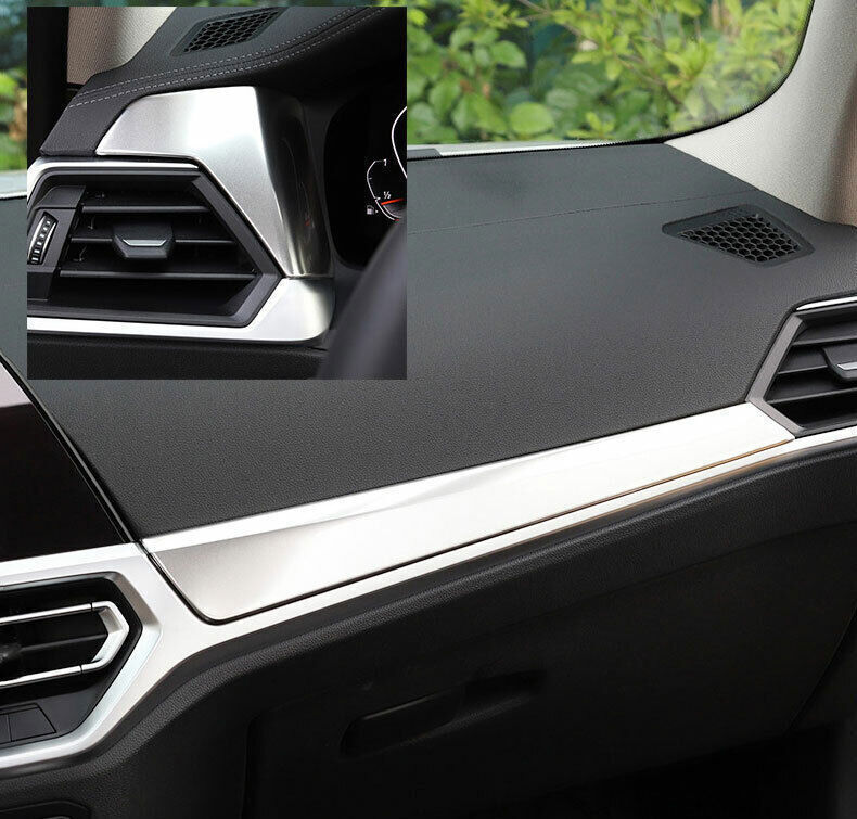 Middle Console Dashboard Strip Trim for BMW 3 Series G20 2019-2023 Matte Silver