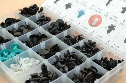 299 Pcs 18 Sizes Body Push Retainer Pin Rivet Trim Clip Assortments Kit