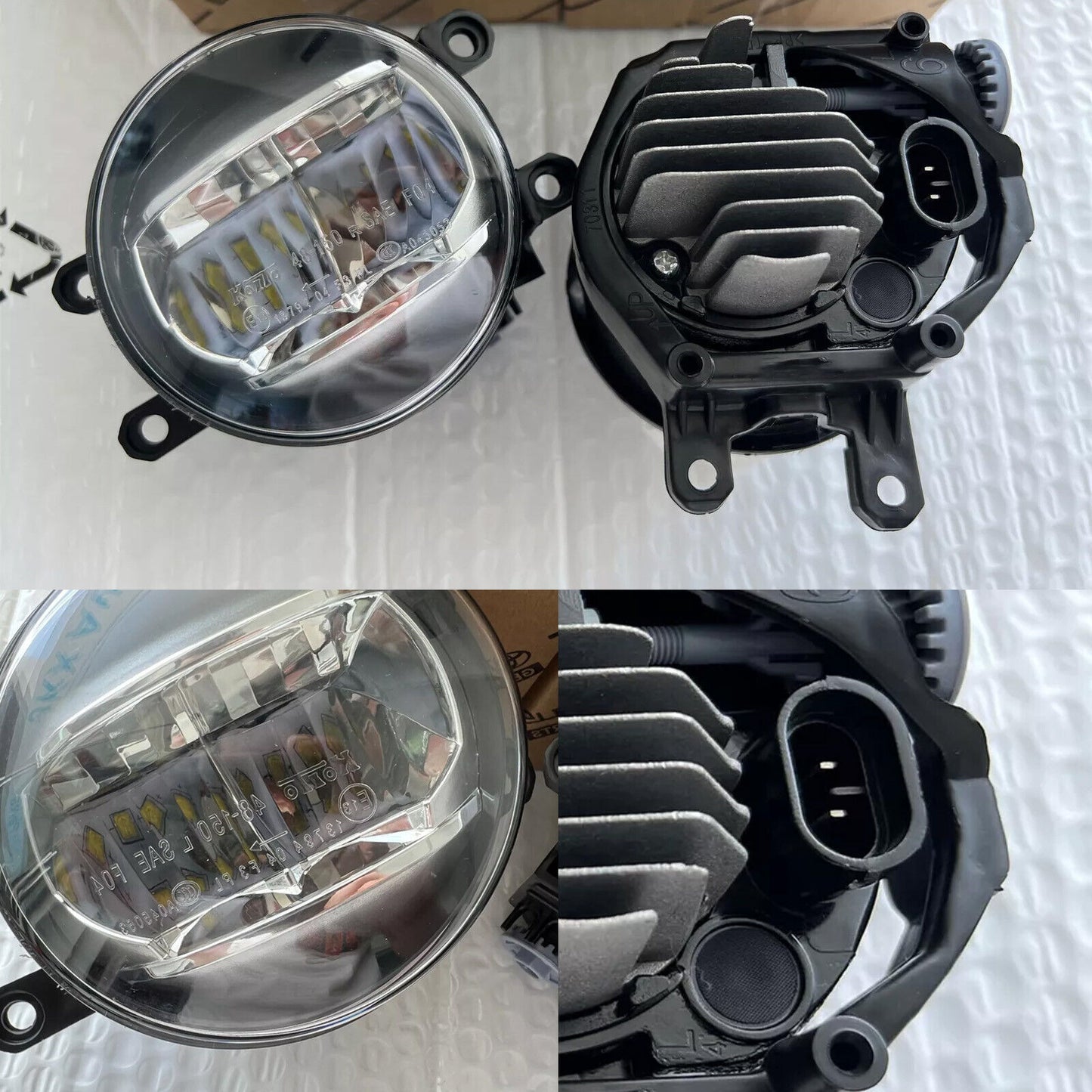 for Toyota for Lexus for Scion LH RH Pair LED Fog Lights Replacement Bumper Lamps