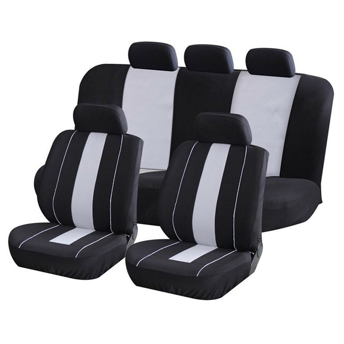 Car for Seat Cover Interior Accessories Mesh Sponge Breathable 9Pcs Set Accessory