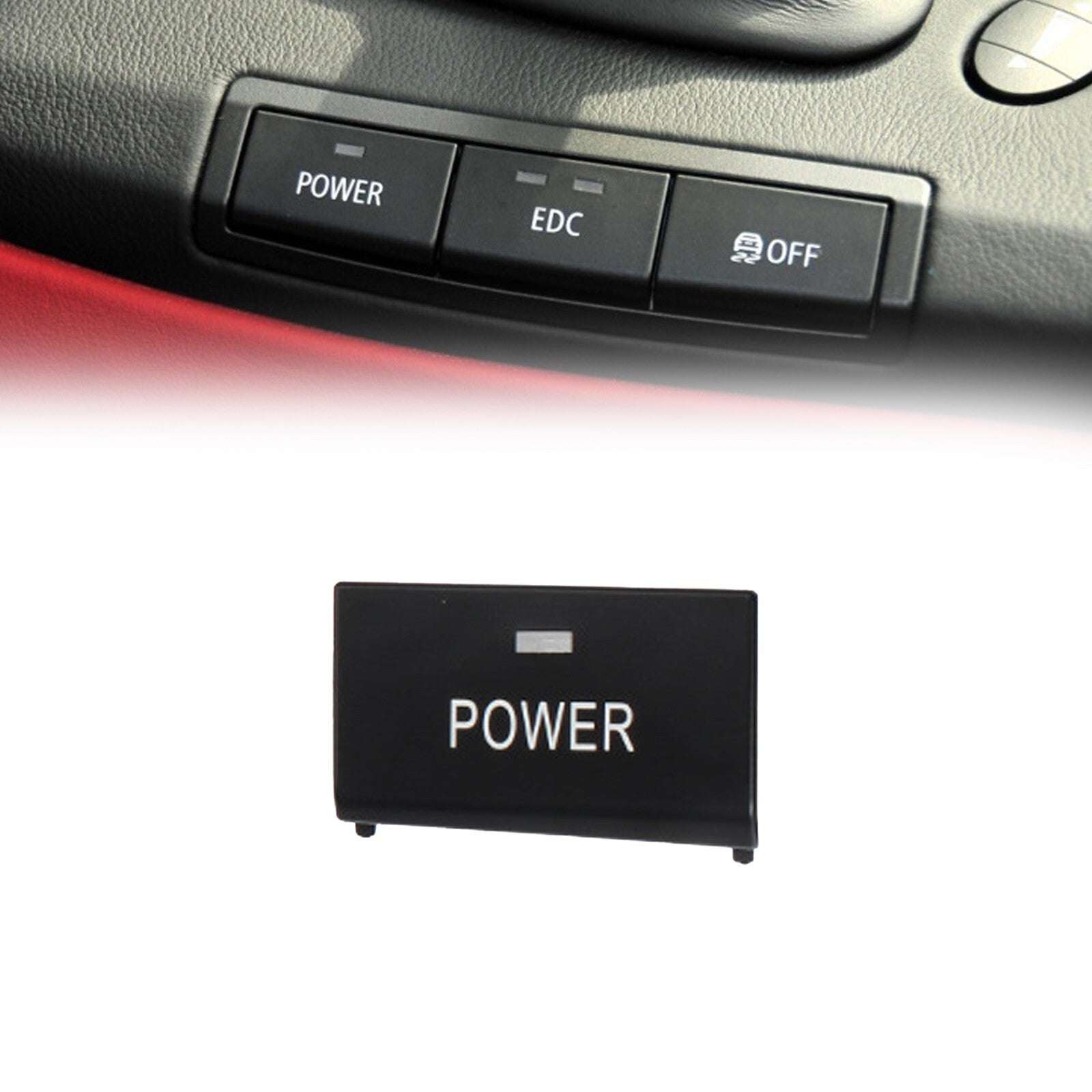 POWER Center Console Switch Button Cap For E90 E92 E93 For M3 61317841136 v