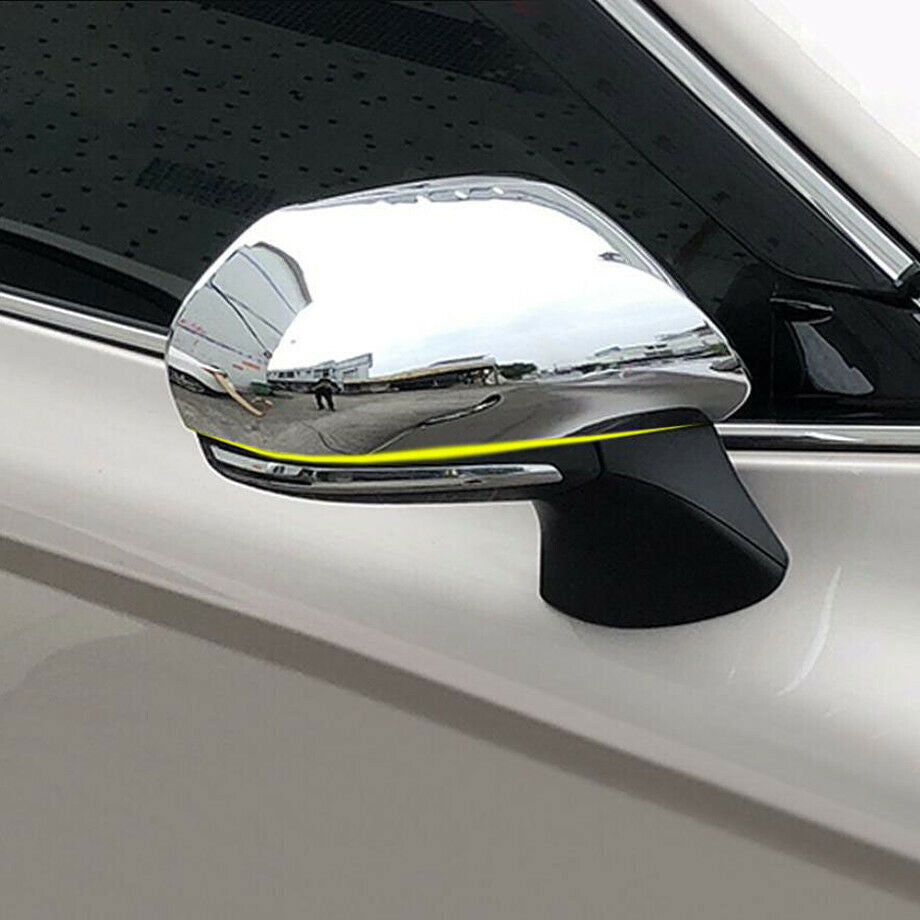 For 2018-2021 Toyot@a for Camry Chrome Exterior Side Door Rearview Mirror Cover Trim n