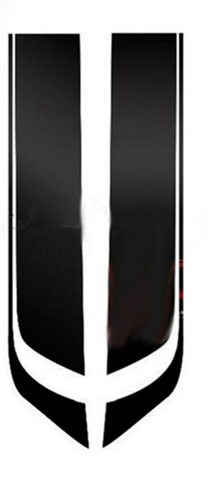 2pcs Stripes Graphics Stickers Hood Decal Racing Sports Decoration For Car,SUV. n