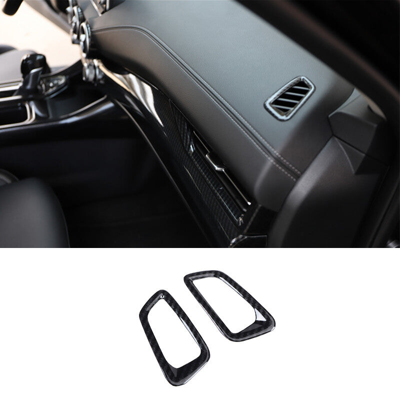 Carbon Fiber Dashboard Upper Air Outlet Vent for Nissan Sylphy Sentra 2020-2022