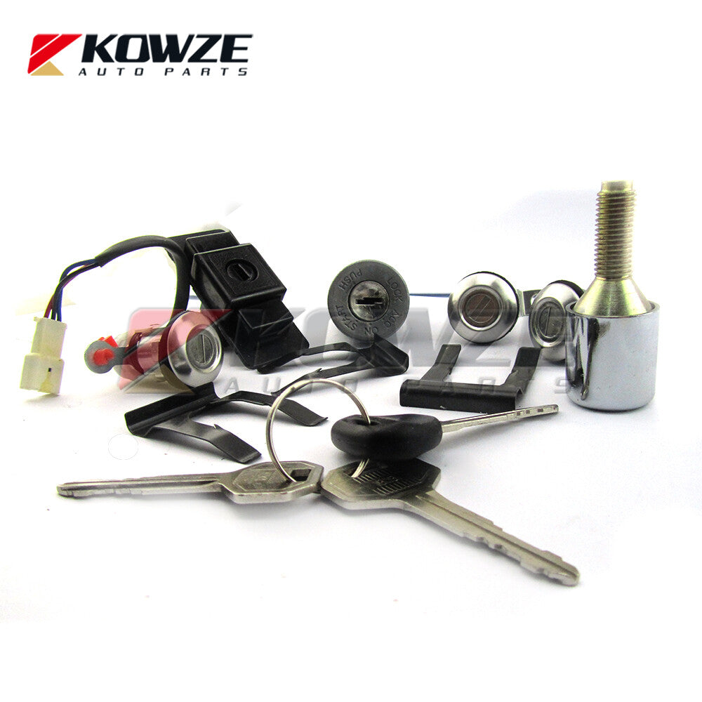 Lock Cylinder Key Set for Mitsubishi Pajero Montero 2nd 4G54 4D56