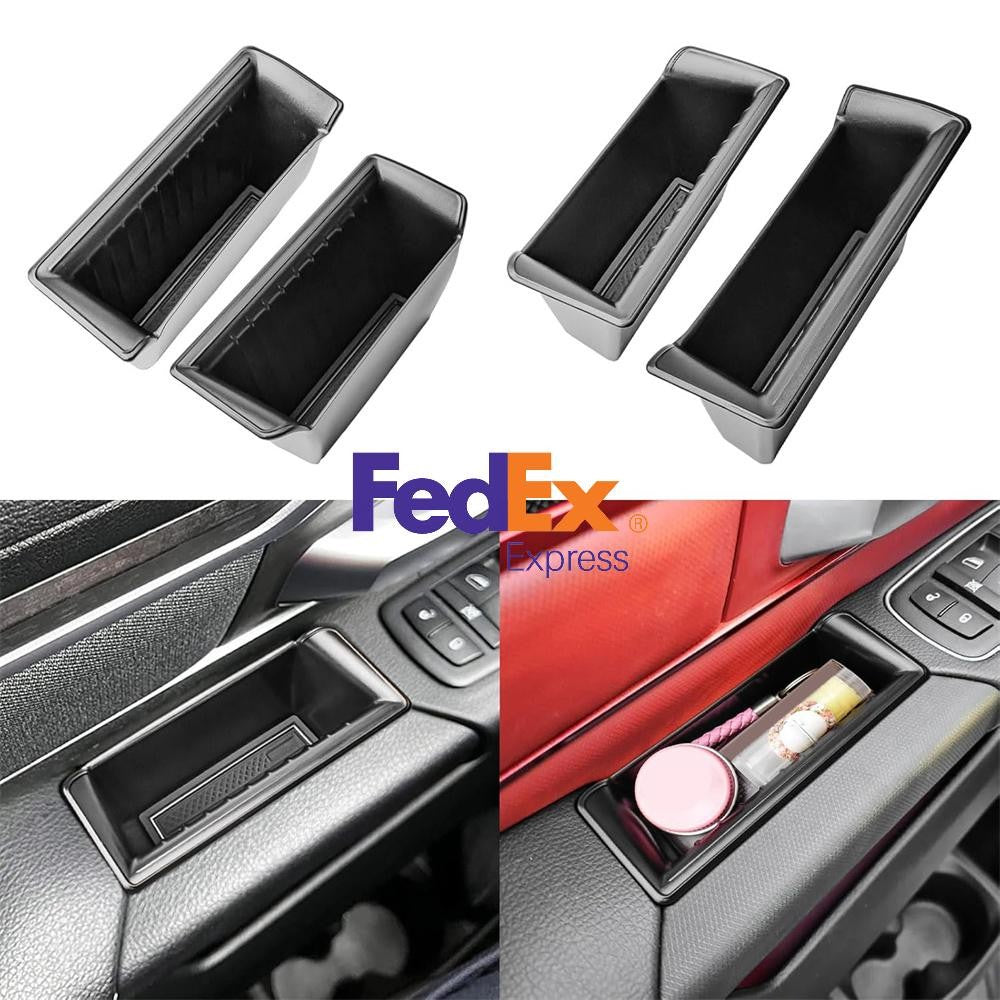 Car Side Door Handle Armrest Storage Organizer Accessories for Dodge for RAM 1500 Q
