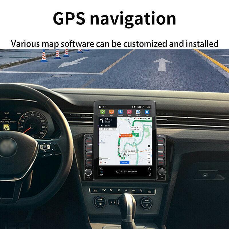 For Car Double 2 Din HD 9.7 GPS Navi Stereo Radio w/ Bluetooth Player Wifi Kit