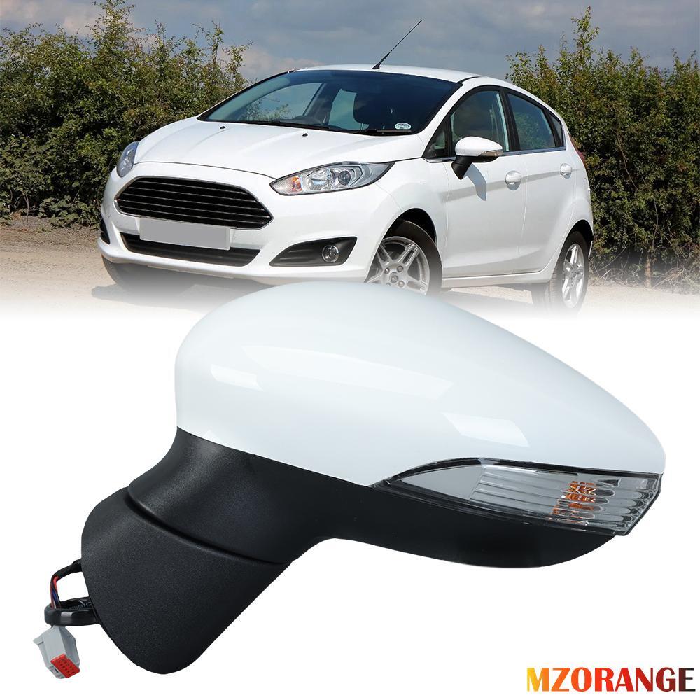 F¨¹r for Ford Fiesta MK7 2013-2017 Links Au?enspiegel Manuell Beheizbar Wei?