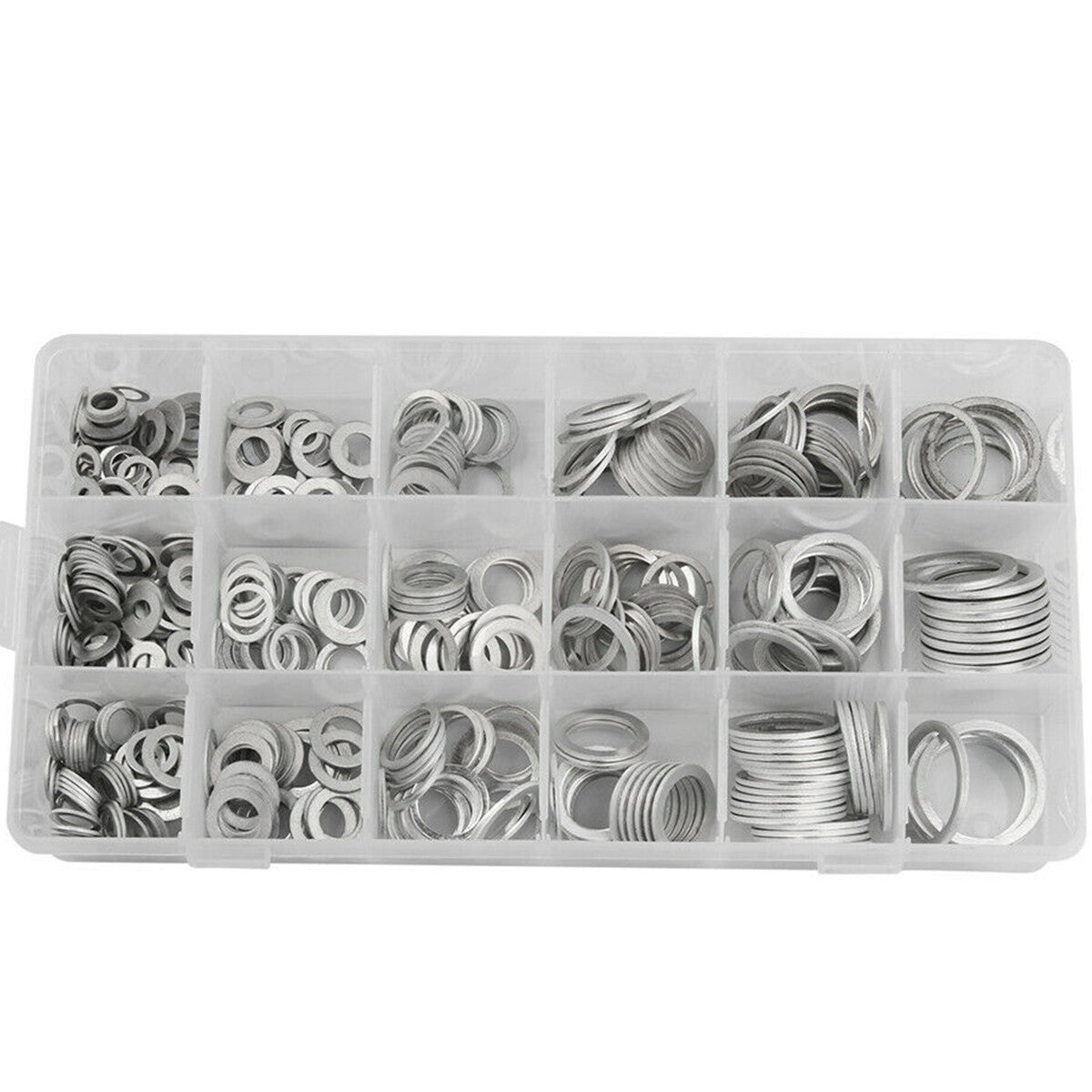 Car Oil Drain Plug Aluminum Solid Crush Washer Seal O-Ring Gasket Kit W/Box