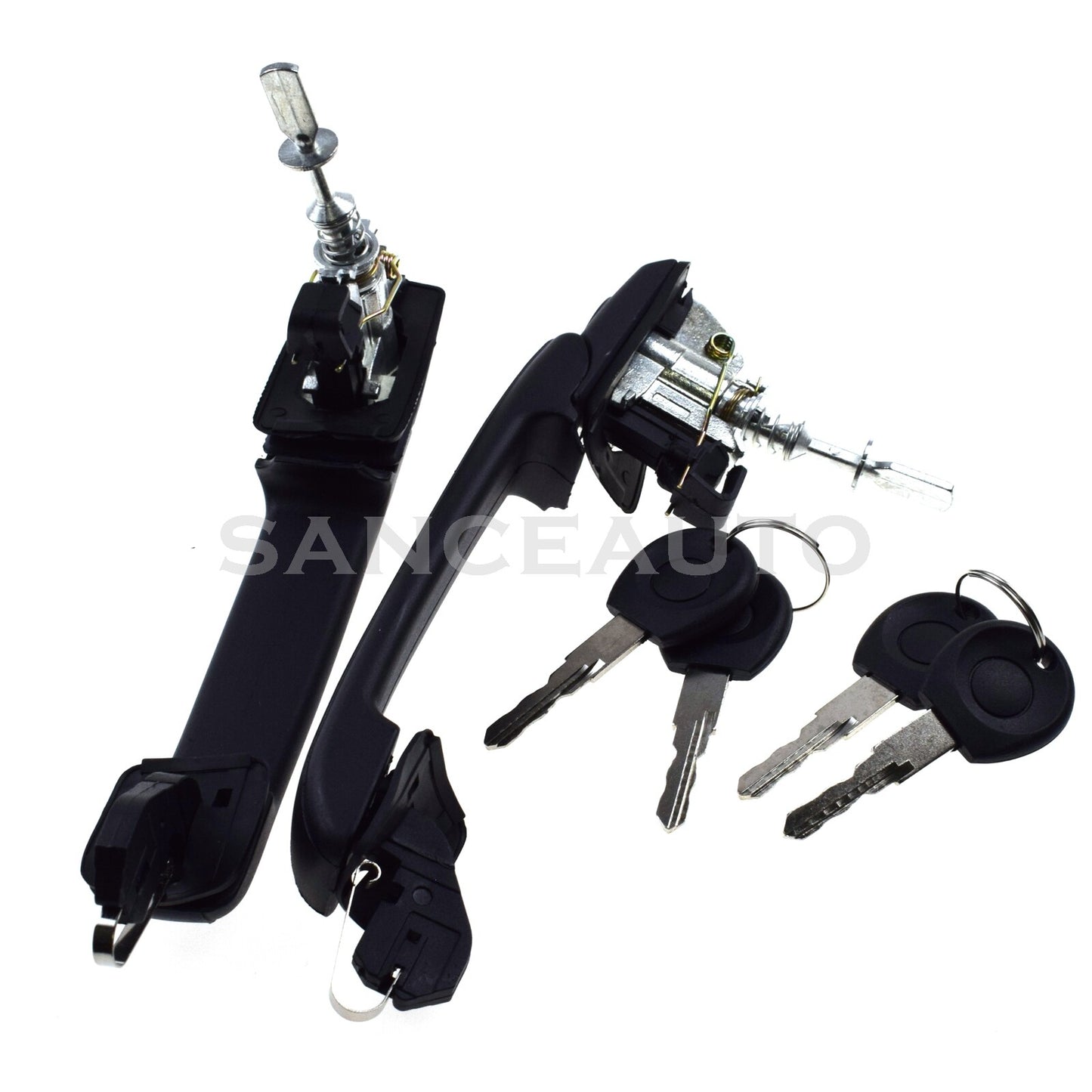 Pair for VW for Golf for Jetta Mk3 III VR6 Front Outer Door Handles W/ Keys 1H0837207 n