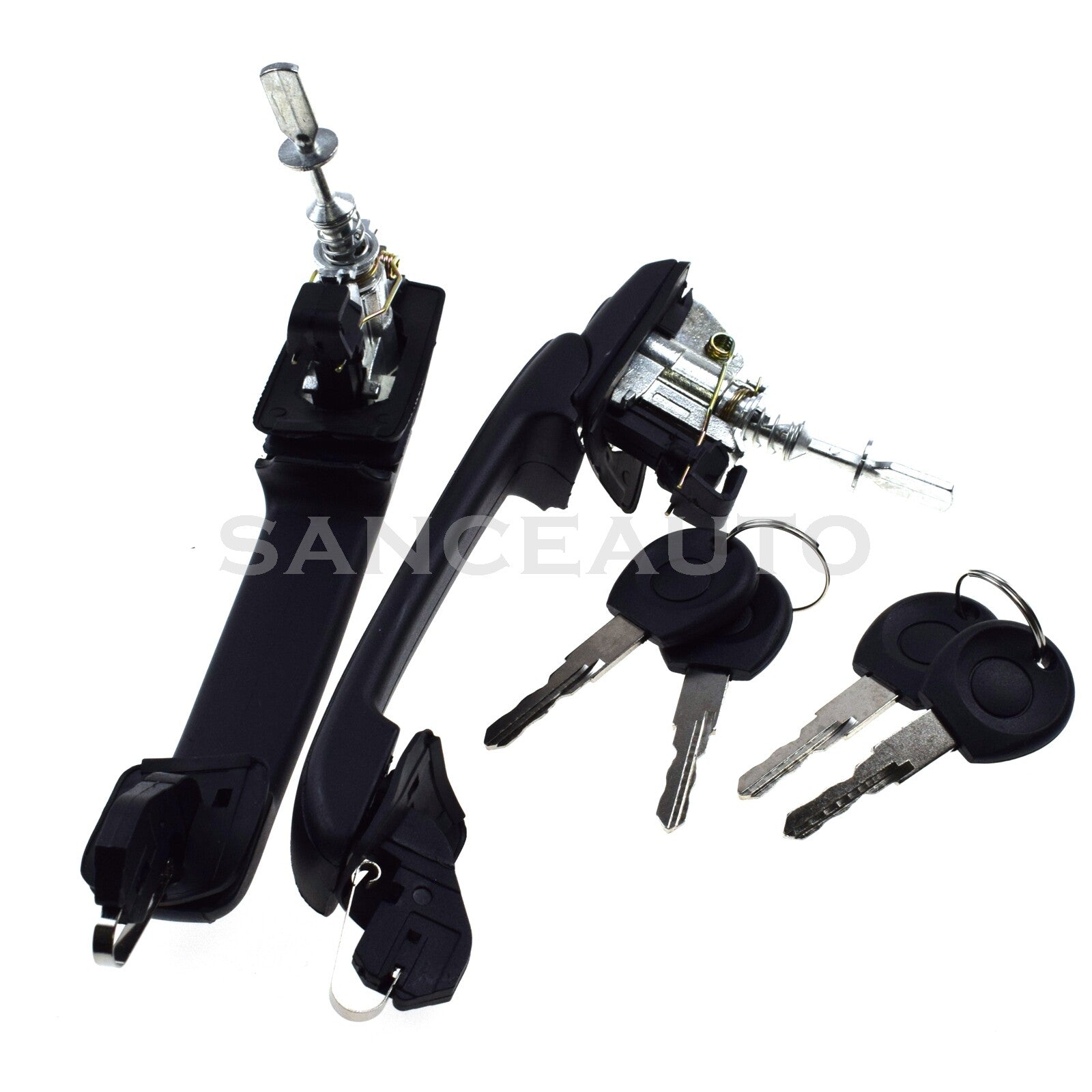 Pair for VW for Golf for Jetta Mk3 III VR6 Front Outer Door Handles W/ Keys 1H0837207 n