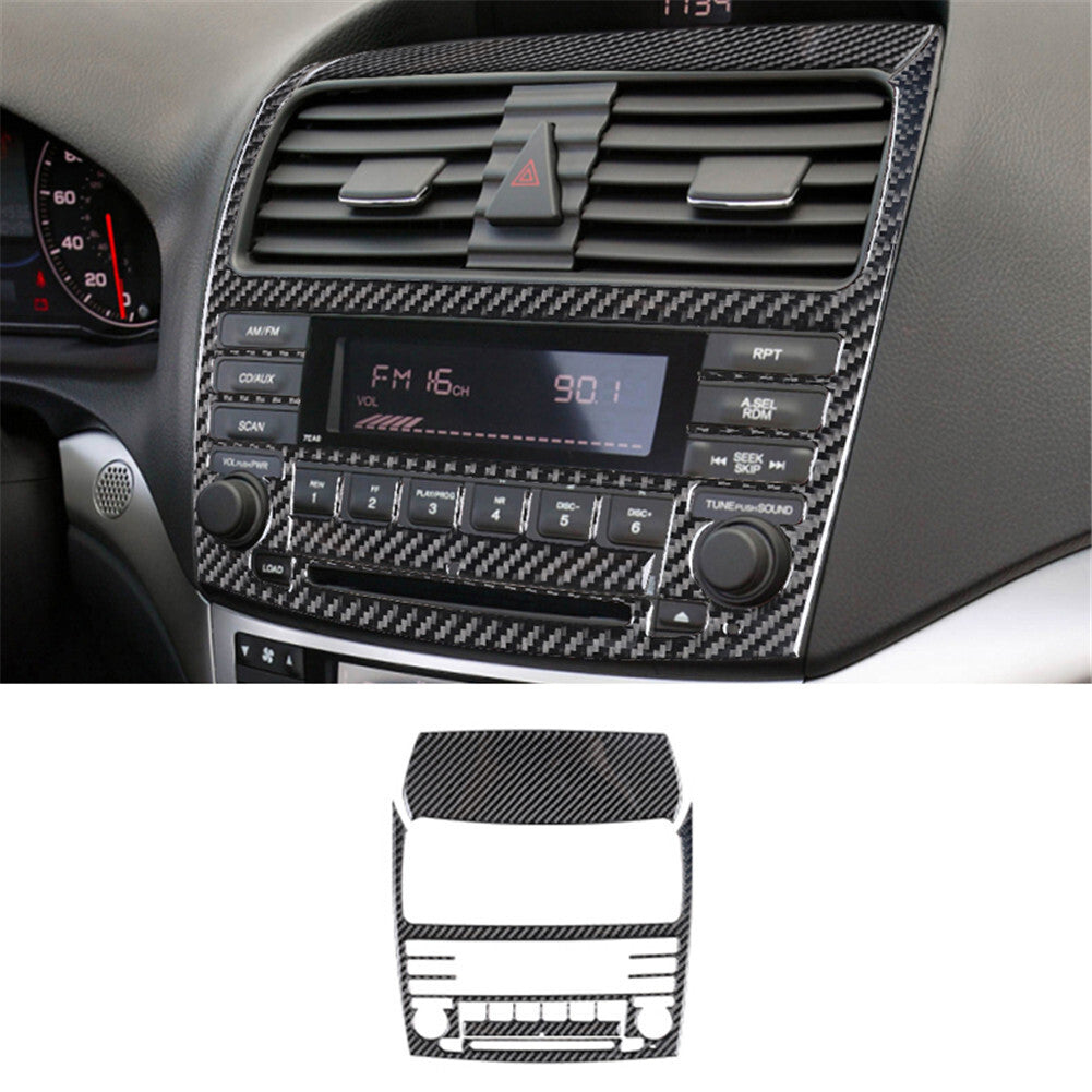 3Pcs Carbon Fiber Interior Radio Console Cover Trim For Z4 E89 2009-2016 v