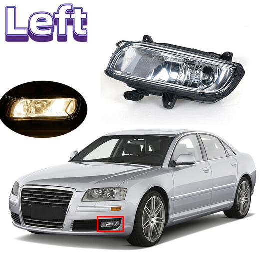 For 2008-2010 for Audi for A8 Quattro for A8 D3 Left Front Bumper Halogen Fog Light Lamp