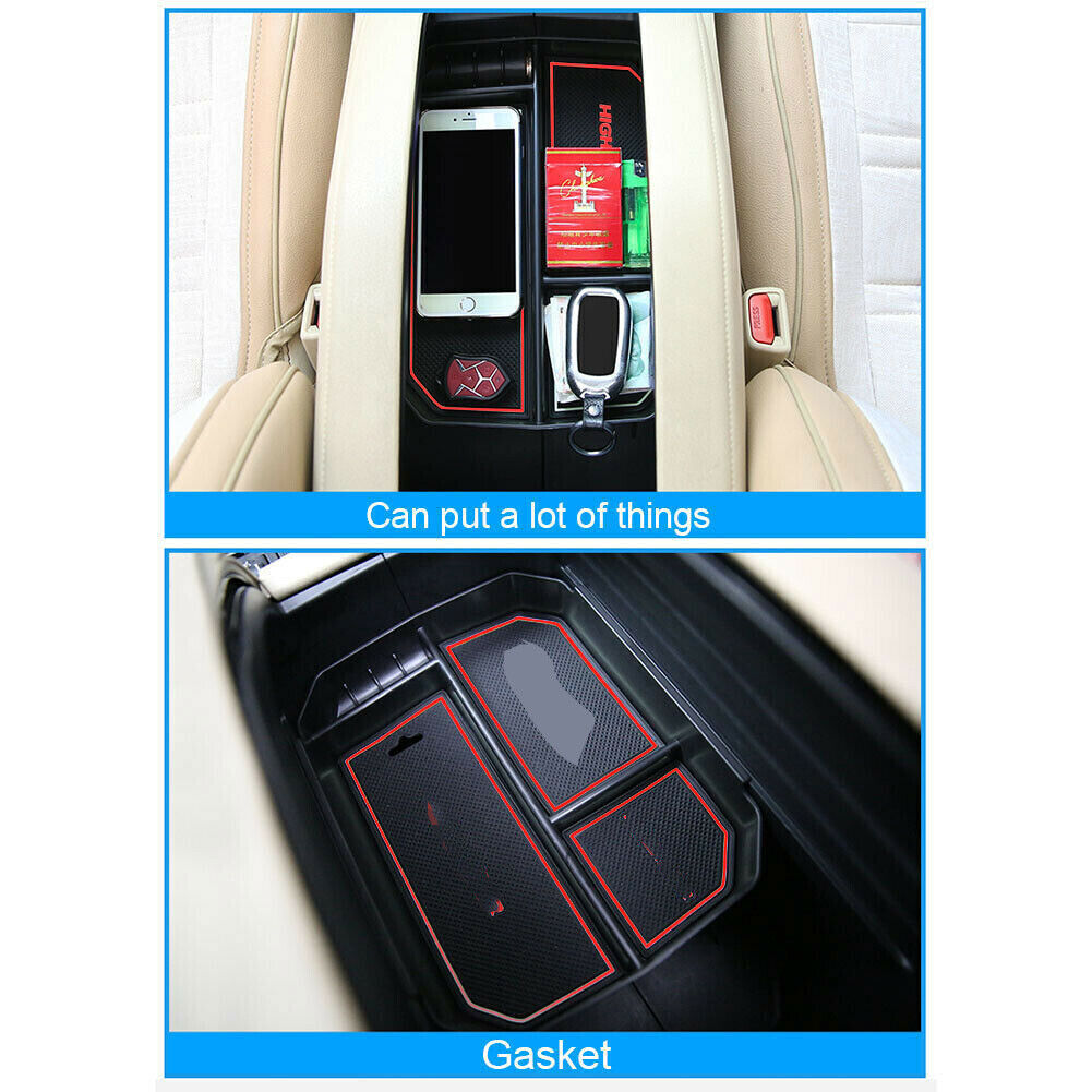 ABS red center console vent frame trim cover for Tundra 14-21- v