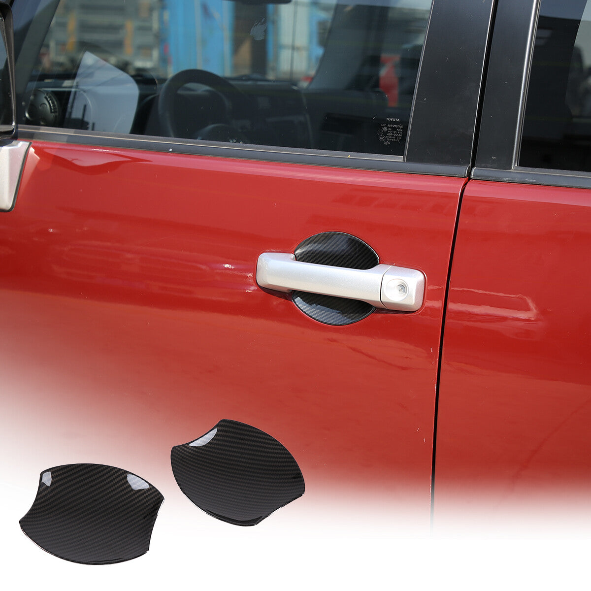 ABS glossy black side door handle cover decoration suitable for Tundra Sequoia 2007-2021- v