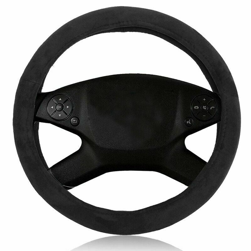Heater steering wheel cover car hands warm steering boot 12V 37-39 cm Q