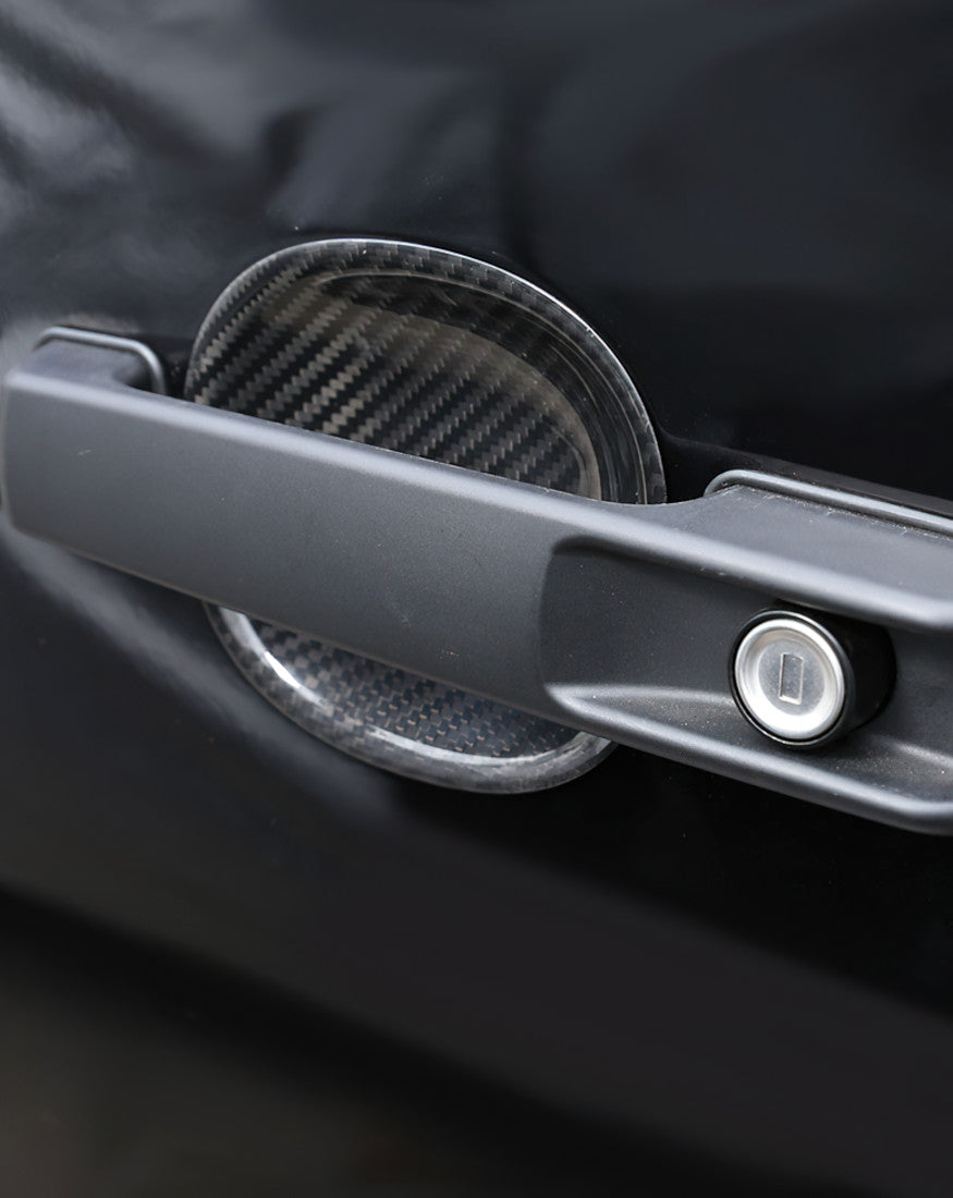 for Benz G-Class G500 G55 G63 19-24 Exterior Door Handle Bowl Cover Real Carbon n