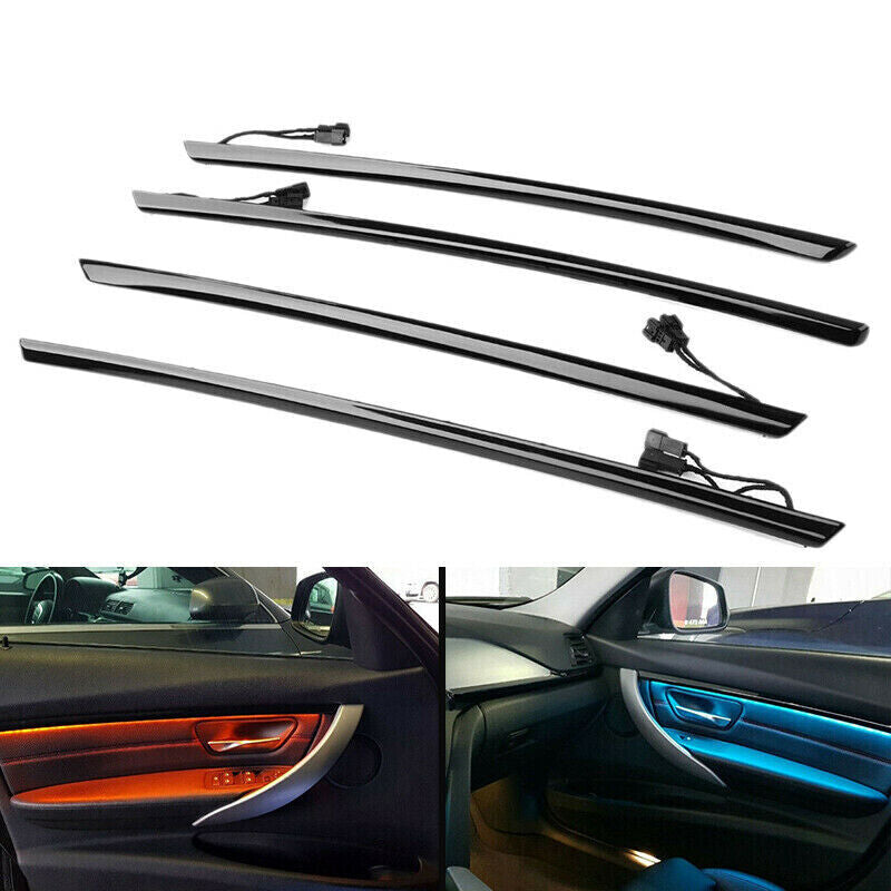 for BMW F30 Four Interior Doors Panel Decorative Trims Lights Atmosphere Light