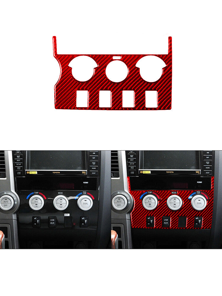 4X Red Carbon Fiber Sunroof Button Trim For Silverado/tahoe/ for sierra 07-14 Type D v