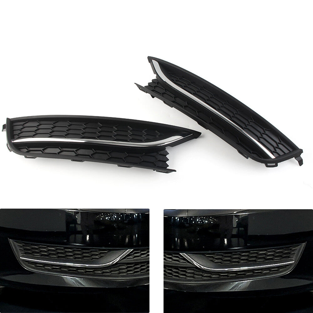Front Bumper Fog Light Grilles Cover for VW for Passat 2012-15 561853665E 561853666C
