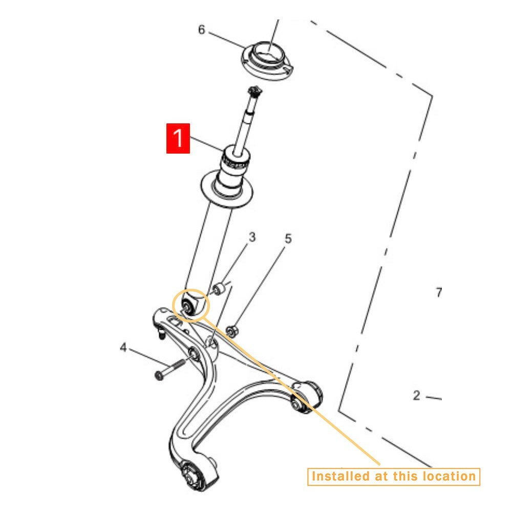 for Maserati Ghibli Quattroporte front shock absorber bushings, equipment manufacturer: 670030332