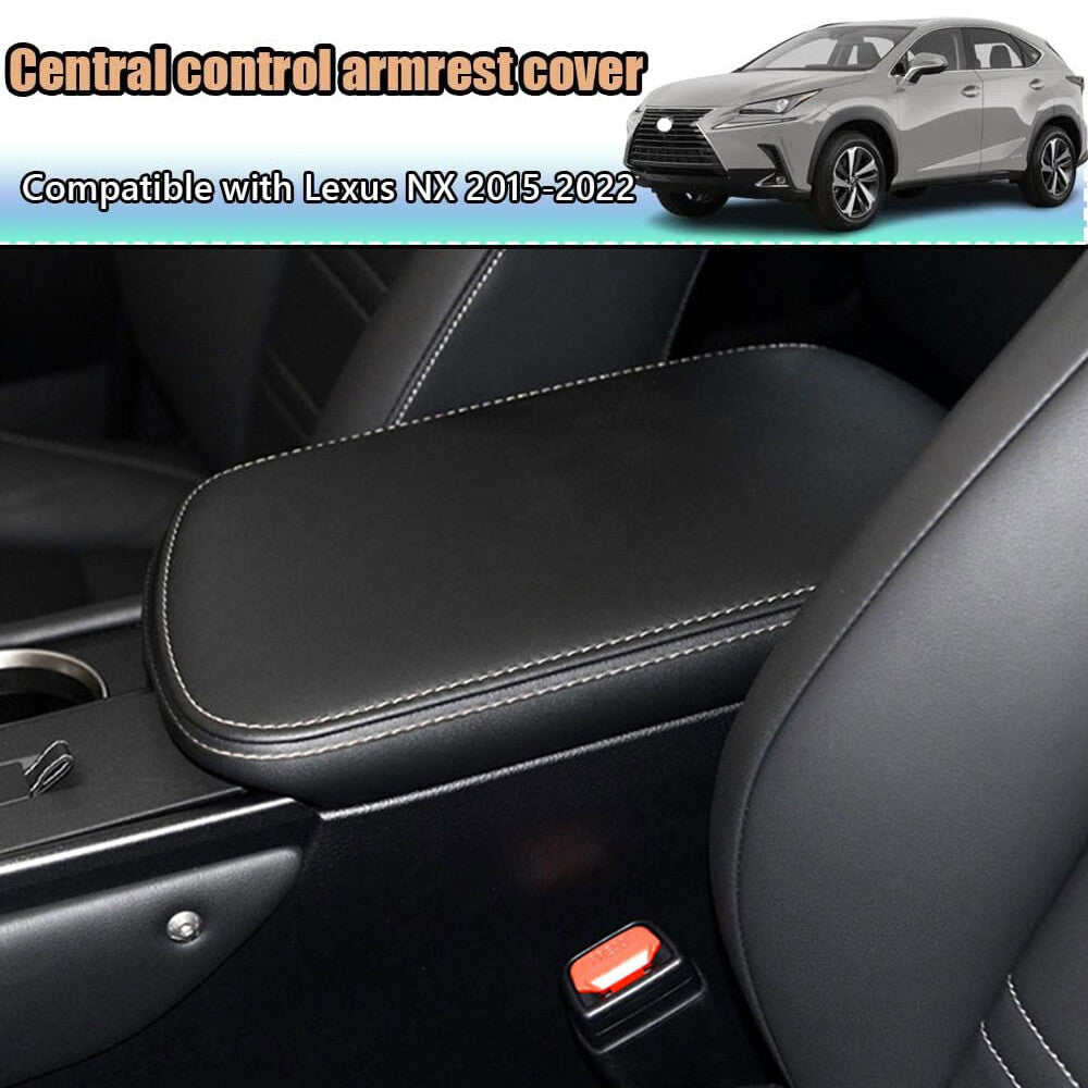 Black for 2018-2021 for Lexus NX300 SUV Leather Car Center Console Cover Armrest Cover - n